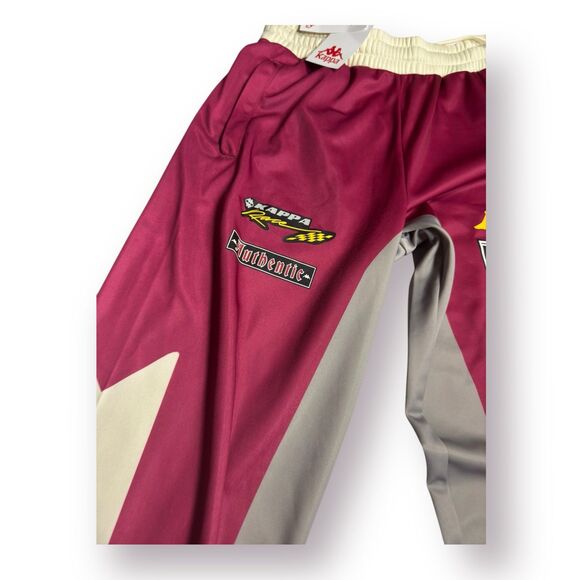Kappa Red Burgundy Dream Trackpants Size Medium Pants Retro 361K6WW-A3I Rare New - Picture 3 of 6